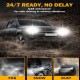 H13 LED Headlight Bulbs 110W 24000LM F22 Series Auxbeam High Brightness 6500K Cool White | 2 Bulbs