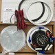 Herdio Passive Ceiling Speakers 6.5 Inch, 320W 2-Way Round Flush Mount Speakers, Easy to Install, Suitable for Home Theater Living Room Bathroom Office, (White, Pair)