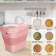Keep Food Fresh and Save Space with the Versatile Collapsible Food Storage Container! 