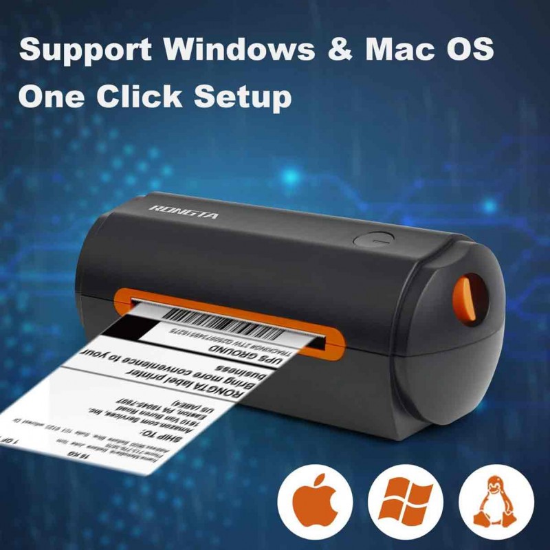 Rongta 4x6 Thermal Label Printer, Shipping Labels Postage Barcode Printers, Compatible with Windows Laptop Computer for Office Home Ebay, Amazon, FedEx, Shopify, No Bluetooth (RP422)