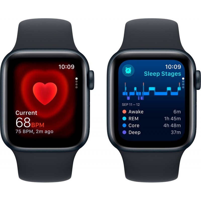 Смартгодинник Apple Watch SE GPS 40mm Midnight Aluminium Case with Midnight Sport Band – M/L