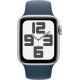 Смартгодинник Apple Watch SE GPS 40mm Silver Aluminium Case with Storm Blue Sport Band – M/L
