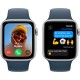 Смартгодинник Apple Watch SE GPS 44mm Silver Aluminium Case with Storm Blue Sport Band – M/L
