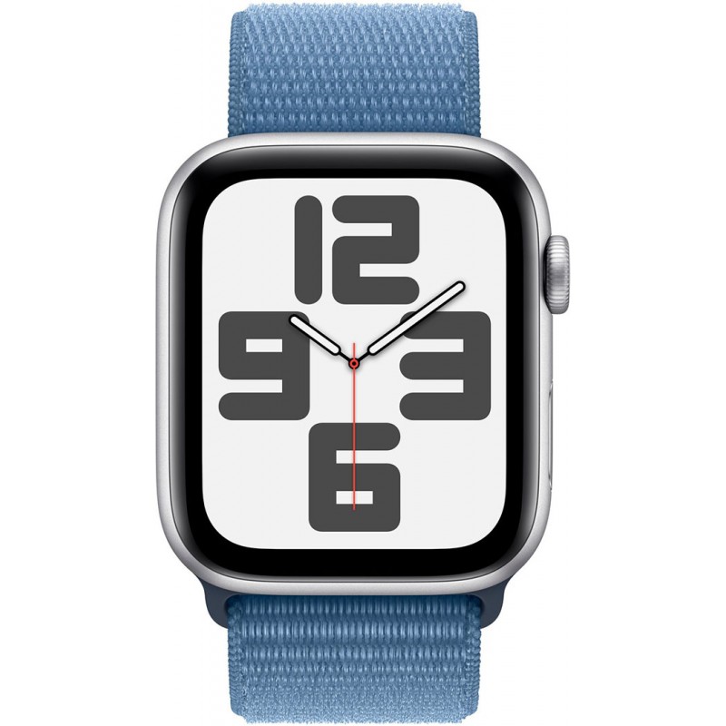 Смартгодинник Apple Watch SE GPS 44mm Silver Aluminium Case with Winter Blue Sport Loop