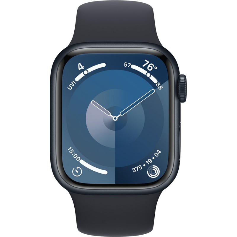 Смартгодинник Apple Watch Series 9 GPS 41mm Midnight Aluminium Case with Midnight Sport Band – M/L
