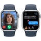Смартгодинник Apple Watch Series 9 GPS 41mm Silver Aluminium Case with Storm Blue Sport Band – M/L