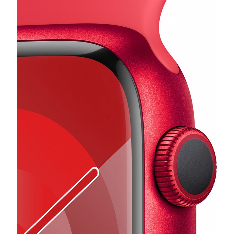 Смартгодинник Apple Watch Series 9 GPS 45mm RED Aluminium Case with RED Sport Band – M/L