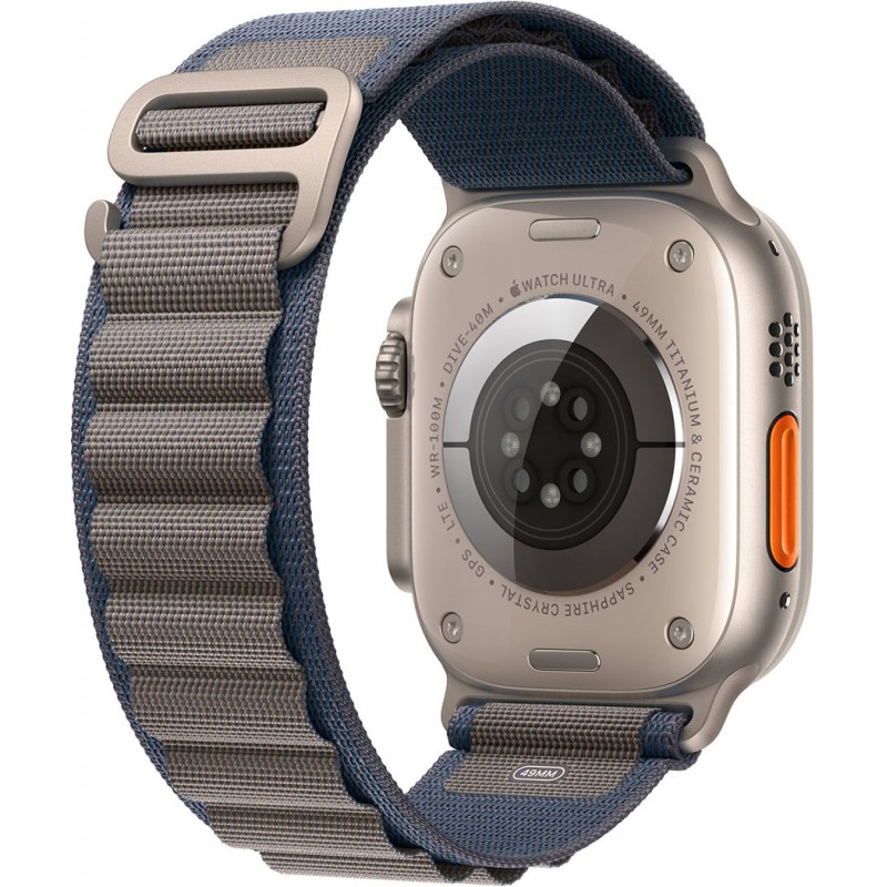 Смартгодинник Apple Watch Ultra 2 GPS + Cellular, 49mm Titanium Case with Blue Alpine Loop – Large